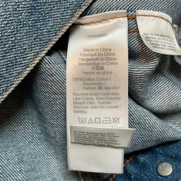 Madewell Classic Jean Jacket Medium Wash Blue Denim Womens Trucker Size M - Picture 6 of 8